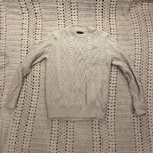 J. Crew Factory Fisherman Cable Knit Sweater